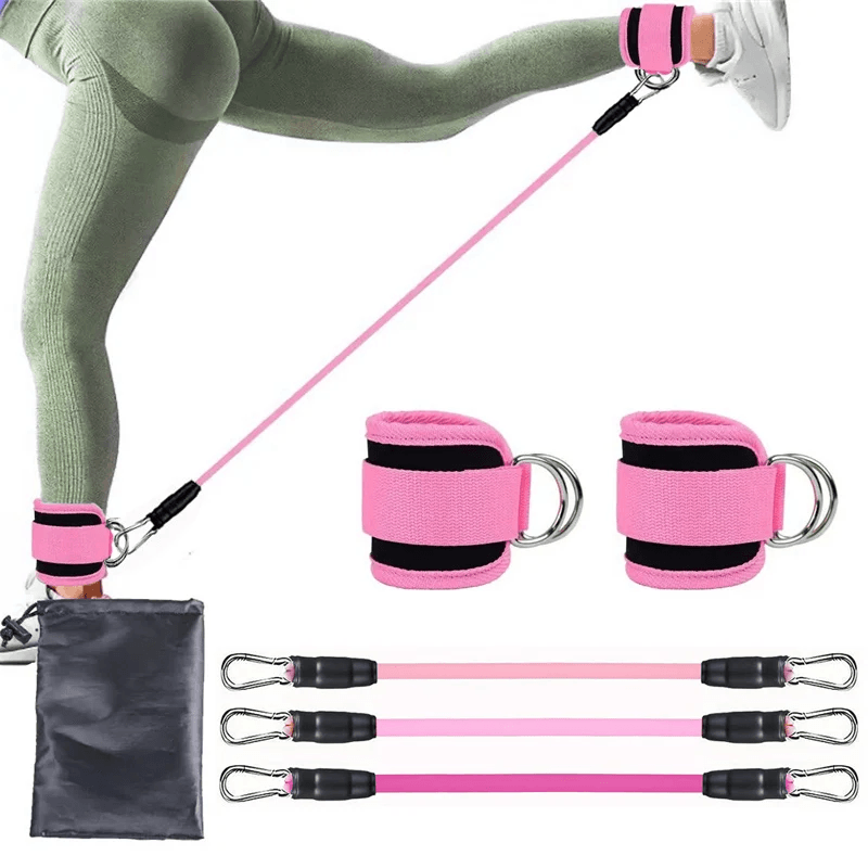 Resistance Band Set para homens e mulheres, faixas elásticas de ioga, fitness, casa, ginásio, treino, equipamento de exercício