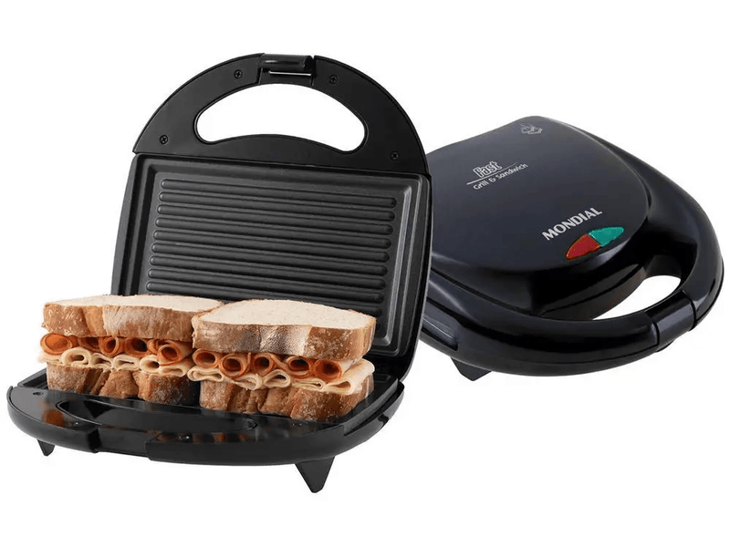 Sanduicheira Mondial Fast Grill S-12 Preta 750W - 110V