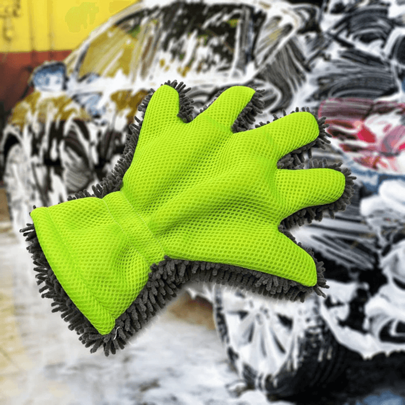 5-Finger Soft Car Lavagem Luvas Escova de Limpeza para Carro e Moto Lavagem Secagem Toalhas Car Styling