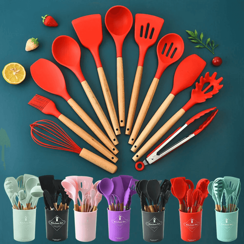 Kit de 12 Utensílios de Cozinha -