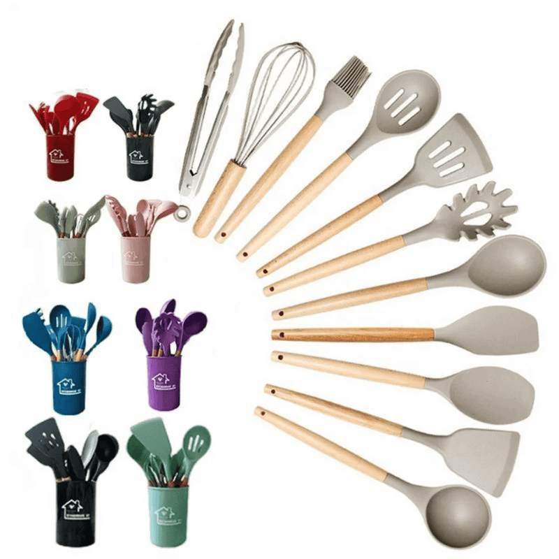 Kit de 12 Utensílios de Cozinha -