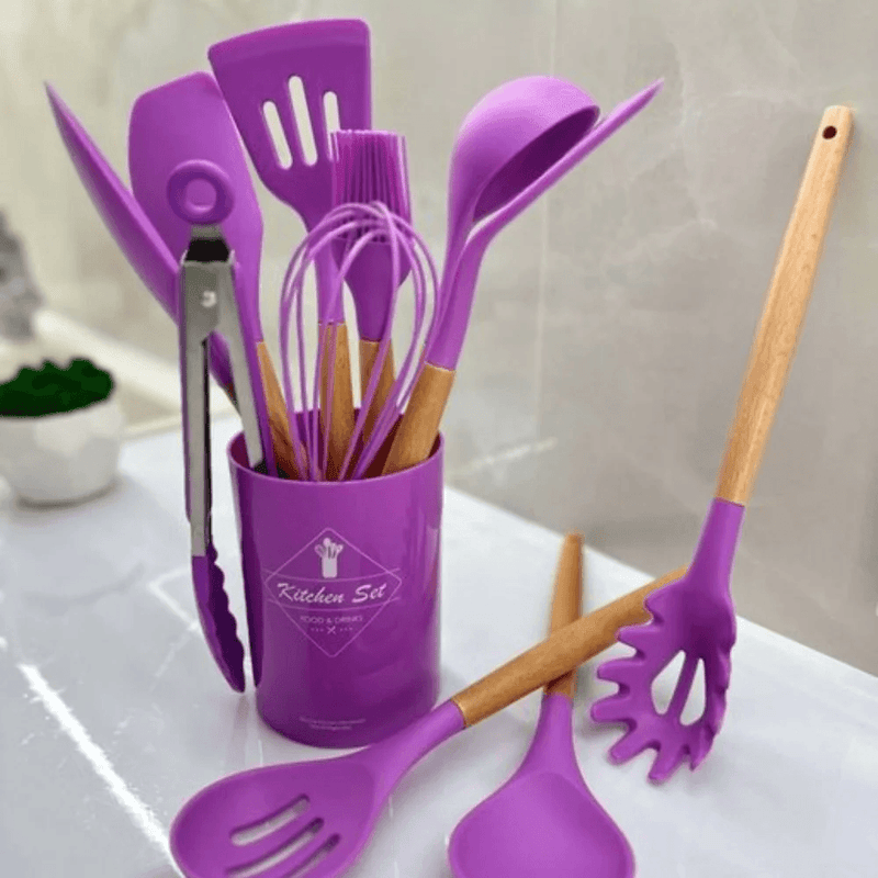 Kit de 12 Utensílios de Cozinha -