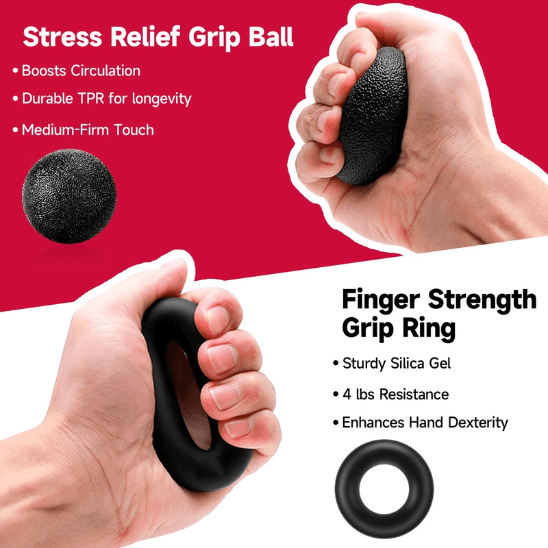 Ajustável Hand Grip Strength Trainer, Finger Exerciser, Fortalecedor para Construção Muscular e Recuperação de Lesões, 5-60kg