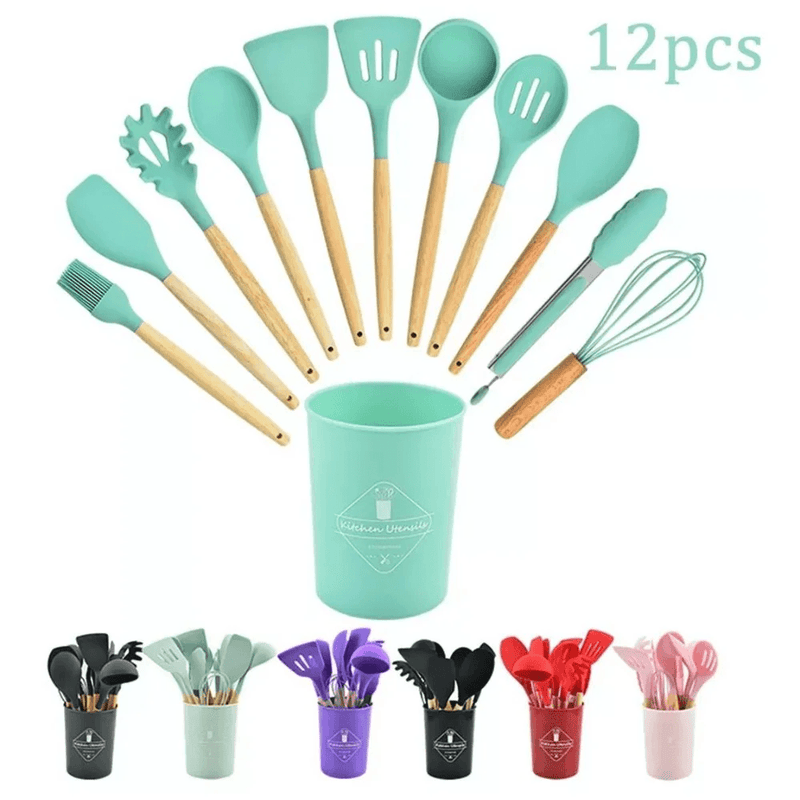 Kit de 12 Utensílios de Cozinha -