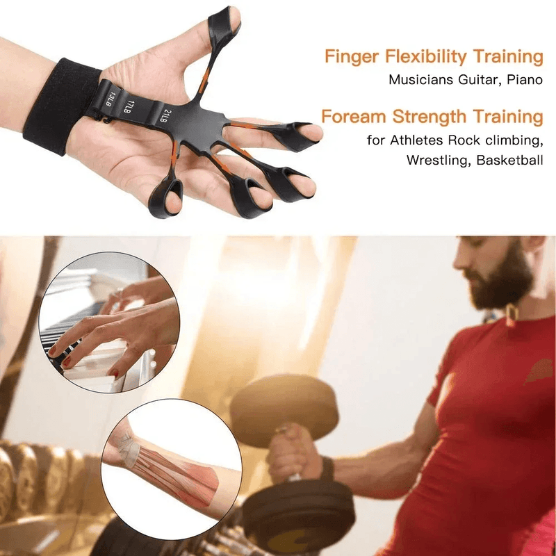 Ajustável Hand Grip Strength Trainer, Finger Exerciser, Fortalecedor para Construção Muscular e Recuperação de Lesões, 5-60kg