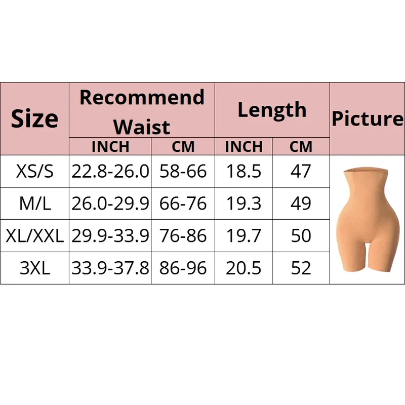 Calcinha modeladora de corpo de cintura alta para mulheres, respirável apertando shaping curto, modelagem cinta espartilhos calcinha