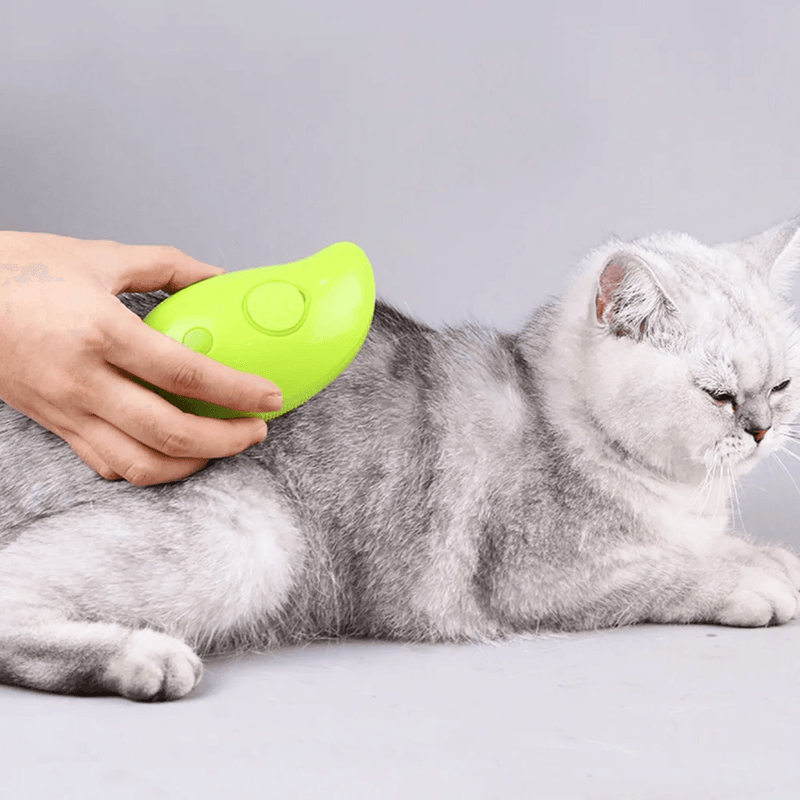 Escova vapor para cães e gatos, pulverizador elétrico para massagem, ferramenta de limpeza de animais de estimação, 3 em 1, sprays elétricos, pentes de massagem